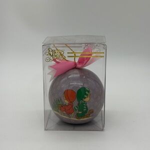 Vintage 1996 Precious Moments Christmas Tree Ornament Ball ENESCO